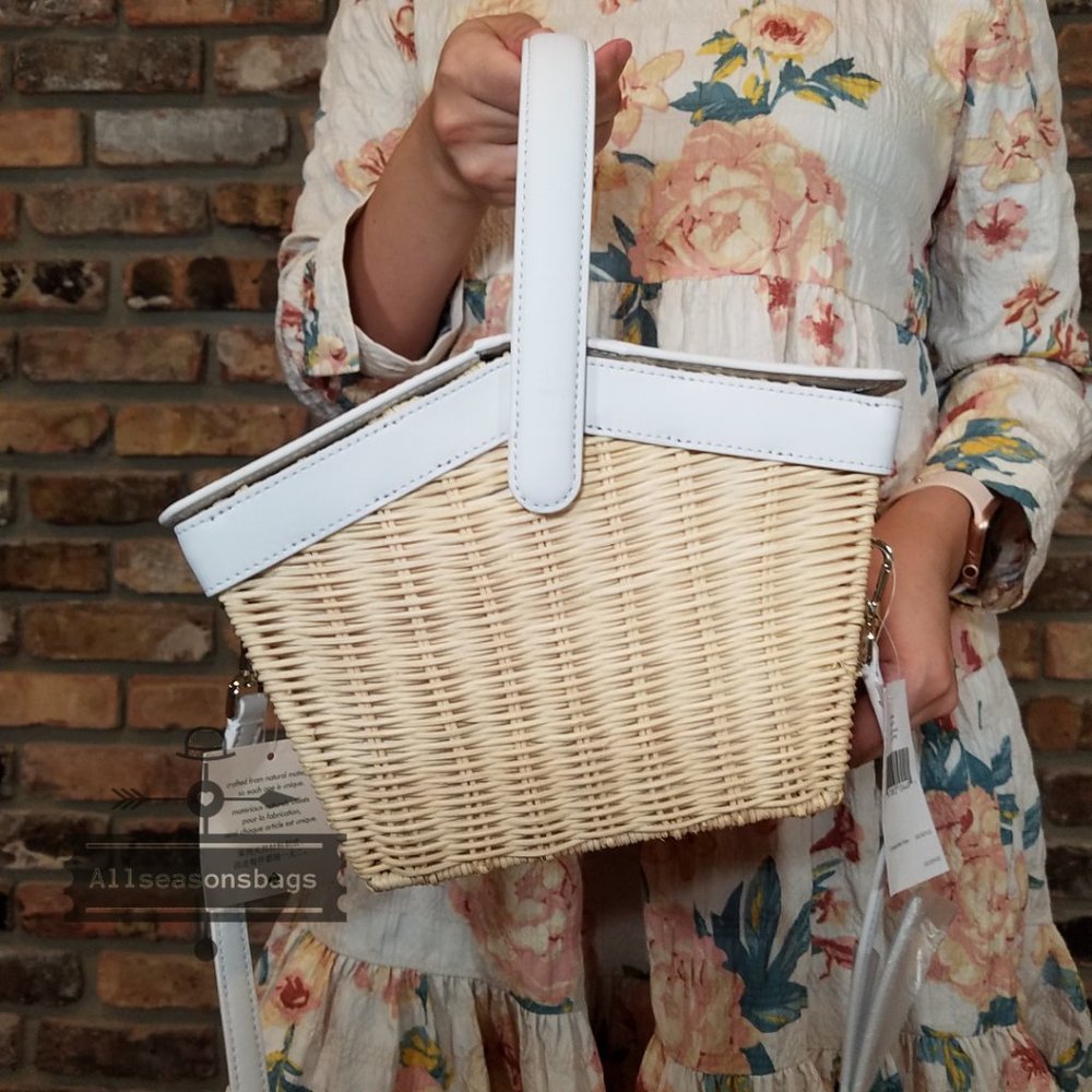 Kate Spade Picnic In Park Basket Strawberry BAG novelty handbag CROSSBODY STRAP - Picture 7 of 13